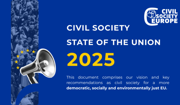 Towards a Democratic, Socially, and Environmentally Just EU – Civil Society State of the Union 2025