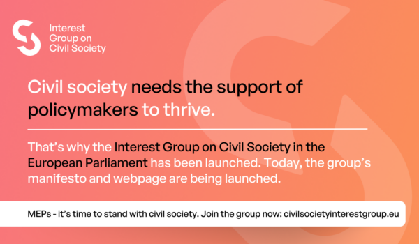 Interest Group on Civil Society in the European Parliament: Launch of Website and Manifesto